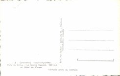 CPA Gavarnie Hautes Pyrenees fond du Cirque la grande cascade et Hotel du Cirque 