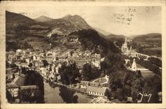 CPA Lourdes Vue generale prise du Chateau Fort 