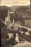 CPA Les Pyreenes Lourdes La Basilique et le Monument de la Reconnaissance a N D de Lourdes 