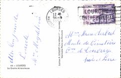 CPA Lourdes La Grotte Miraculeuse 