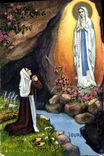 CPA Lourdes Apparition 