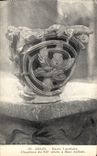 CPA Arles Musee Lapidaire Chapiteau du XII siecle a fleur stylisee 