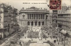 CPA Marseille Le Square de la Bourse 