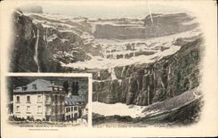 CPA Gavarnie Vue du Cirque de Gavarnie Grand Hotel des Voyageurs
