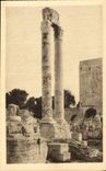 CPA Arles Theatre antique Colonnes Corinthiennes et Tour de Roland 