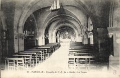 CPA Marseille Chapelle de N D de la Garde La Crypte 
