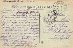 CPA Marseille Basilique de Notre Dame de la Garde vue prise de la Passerelle de l'Ascenseur 