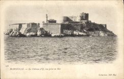 CPA Marseille Le Chateau d'If vue prise en Mer 