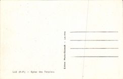 CPA Luz H P Eglise des Templiers 