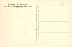 CPA Gorges du Verdon Breche d'entree du Grand Canon vue de Rougon 