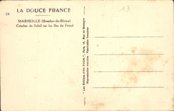 CPA La Douce France Marseille Bouches du Rhone Coucher de Soleil sur les Iles du Frioul 