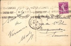 CPA Gavarnie Le Casque vu dans l'echancrure de la breche de Roland 