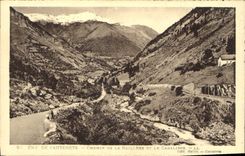 CPA Env de Cauterets Chemin de la Raillere et le Cabaliros 