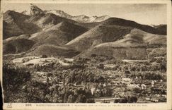 CPA Bagneres de Bigorre panorama sur la Ville la Vallee et la Pic du Midi 