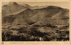 CPA Bagneres de Bigorre Panorama sur la Ville la Vallee et le Pic du Midi 