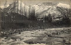 CPA Les Pyrenees le Gave vu du Pont de Pescadere Route de Luz a Pierrefitte 