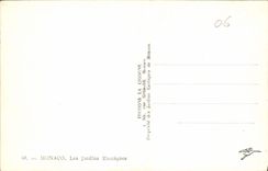 CPA Monaco Les jardins Exotique 