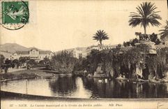 CPA Nice Le Casino municipal et la Grotte du Jardin public 