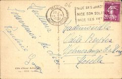 CPA Cote d'Azur Atristique Nice La nuit 