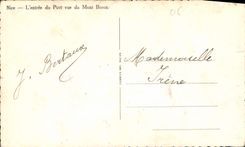 CPA Nice L'entree du Port vue du Mont Boron 