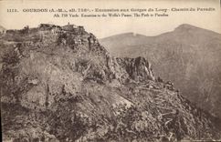 CPA Gourdon A M Excursion aux Gorges du Loup Chemin du Paradis 