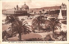 CPA Nice Le Palais de la Jetee et un Coin des Jardins du Roi Albert Ier 