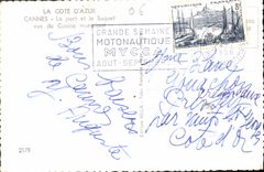 CPA La Cote d'Azur Cannes Le Port et le Suquet vus du Casino municipal 