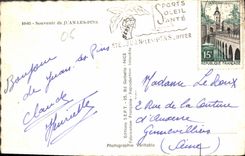 CPA Souvenir de Juan les Pins 