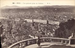 CPA Nice Vue generale prise du Chateau 