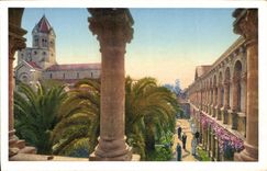 CPA Ile Saint Honorat Monastere Jardin du Noviciat et Galerie du Cloitre Moderne 