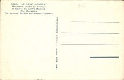 CPA Ile Saint Honorat Monastere Jardin du Noviciat et Galerie du Cloitre Moderne 