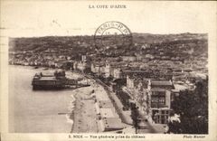 CPA La Cote d'Azur Nice vue generale prise du Chateau 