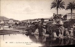 CPA Nice La Grotte du Jardin Public 