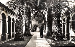 CPA Abbaye de Notre Dame de Lerins Ile Saint honorat Partique d'entree 