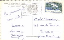 CPA Abbaye de Notre Dame de Lerins Ile Saint honorat Partique d'entree 