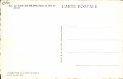 CPA La Baie de Beaulieu et la Tete de Chien 