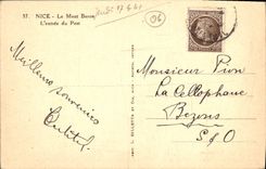 CPA Nice le Mont Boron l'entree du Port 