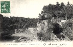 CPA Cap d'Antibes Eilenroc les rochers 