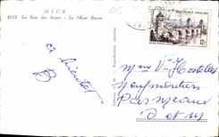 CPA Nice la Baie des Anges le Mont Boron 