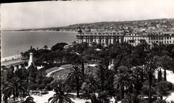 CPA La Cote d'Azur Nice Jardin Albert Theatre de Verdure et hotel Ruhl 