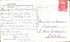 CPA La Cote d'Azur Nice Jardin Albert Theatre de Verdure et hotel Ruhl 