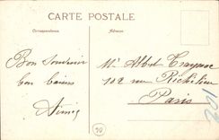 CPA Menton les Rochers Rouges 