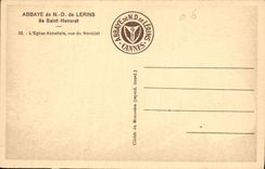 CPA Abbaye de N D de Lerins ne Saint Honorat l'eglise Abbatiale vue du Noviciat 