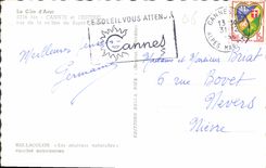 CPA La Cote d'Azur Cannes et l'Esterel vus de la Colline de Super Cannes 