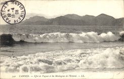 CPA Cannes Effet de Vagues et les Montagnes de l'Esterel 