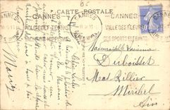 CPA Ile Saint Honorat Abbaye de Lerins Portique d'Entree 