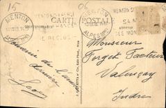 CPA Menton Allee de Palmiers a Garavan 