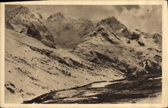 CPA Les Alpes Au Col du Lautaret vue sur les Pics de Neige du Lautaret le Pic Caspart le Bec et le P