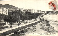 CPA Cannes la croisette et la Californie vues du Casino Municipal 