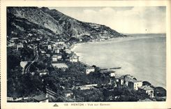 CPA Menton vue sur Garavan 